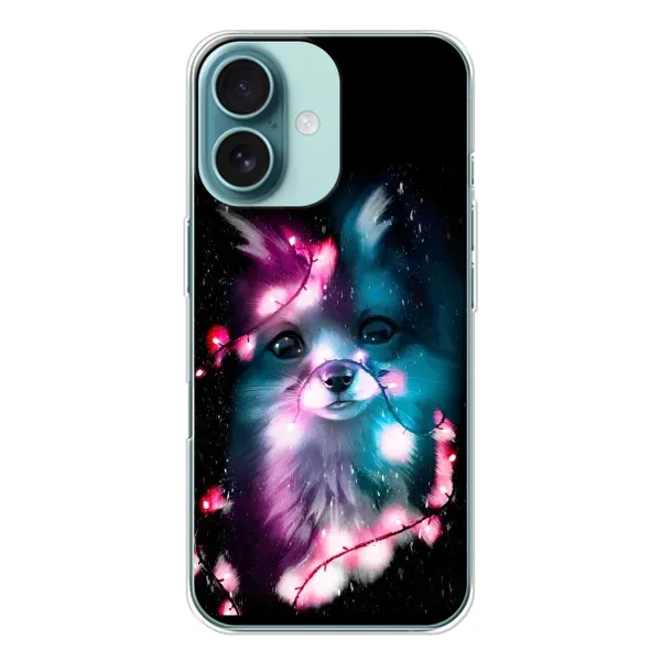 Чехол с рисунком «Черная Лиса» для iPhone 16 Чехол с рисунком «Черная Лиса» для iPhone 16