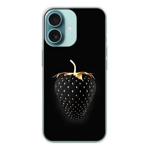 Чехол с рисунком «Чёрная клубника» для iPhone 16 Чехол с рисунком «Чёрная клубника» для iPhone 16
