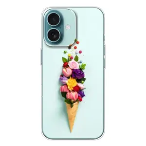 Чехлы с тематикой "ЦВЕТЫ" на iPhone 16 (Цветок-мороженное)