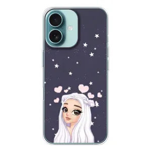 Чохол з малюнком «Дівчина та серця» для iPhone 16