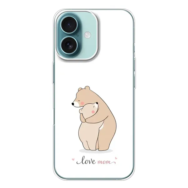 Чехол с рисунком «Для мам» для iPhone 16 Чехол с рисунком «Для мам» для iPhone 16