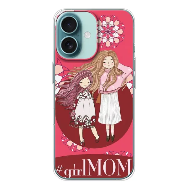 Чехол с рисунком «Дочь и мама» для iPhone 16 Чехол с рисунком «Дочь и мама» для iPhone 16