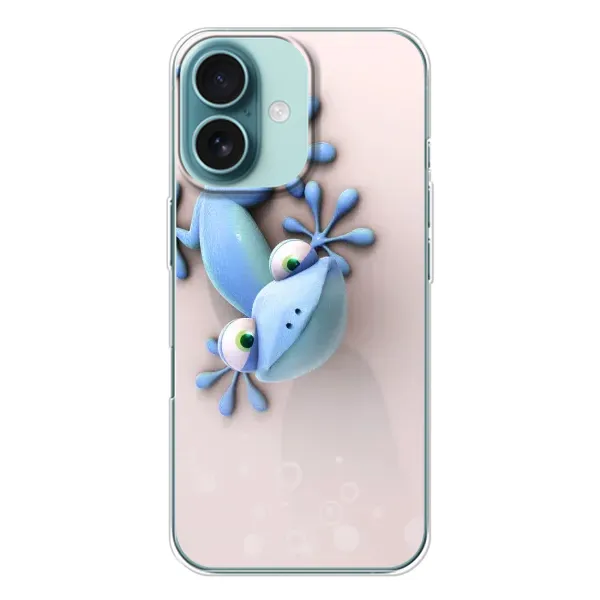 Чехол с рисунком «Геккон» для iPhone 16 Чехол с рисунком «Геккон» для iPhone 16