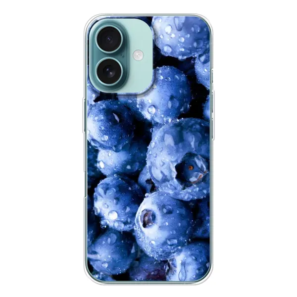 Чехол с рисунком «Голубика» для iPhone 16 Чехол с рисунком «Голубика» для iPhone 16