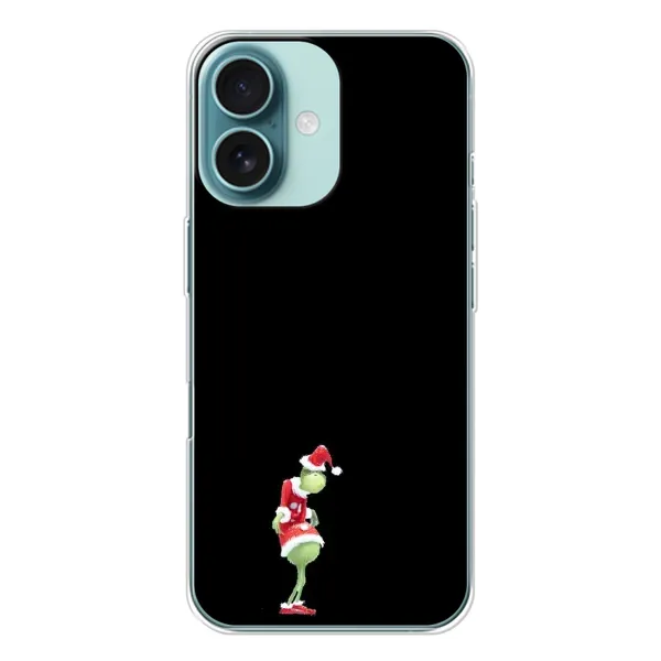Чехол с рисунком «Гринч на чорном» для iPhone 16