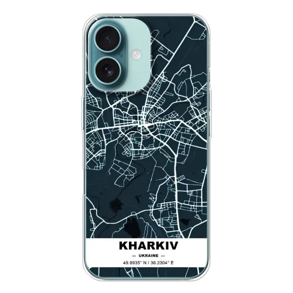 Чехол с рисунком «Харьков» для iPhone 16 Чехол с рисунком «Харьков» для iPhone 16