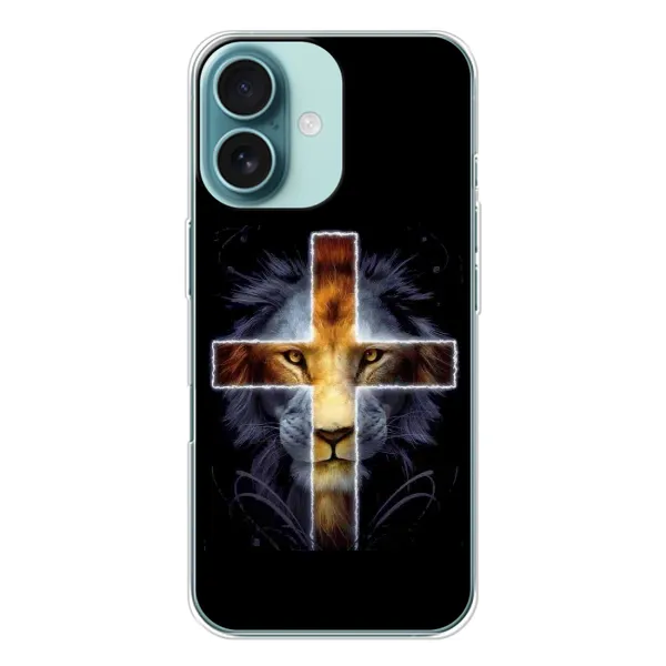 Чохол з малюнком «Ісус Лев» для iPhone 16 Чохол з малюнком «Ісус Лев» для iPhone 16