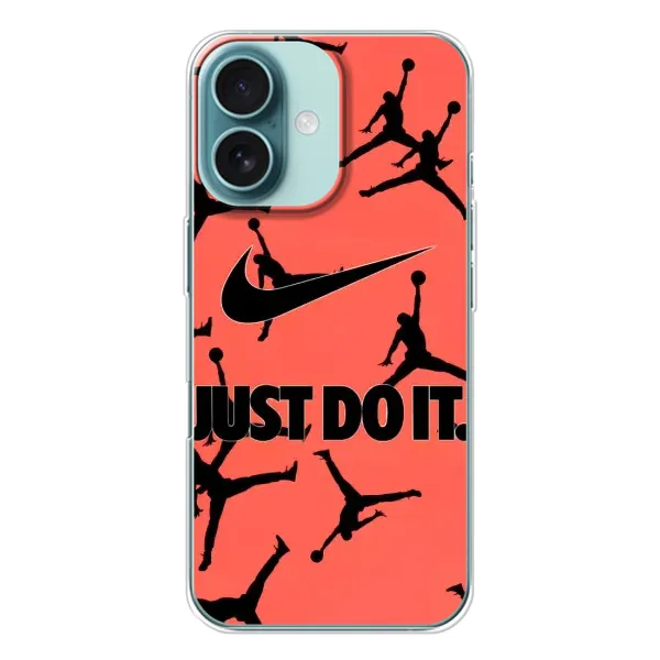 Чехол с рисунком «Just Do It» для iPhone 16 Чехол с рисунком «Just Do It» для iPhone 16