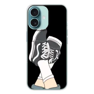 Чехол с Прикольным принтом на iPhone 16 (Кеды)
