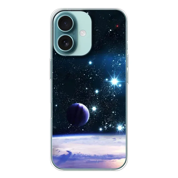 Чехол с рисунком «Космический вид» для iPhone 16 Чехол с рисунком «Космический вид» для iPhone 16