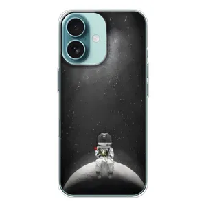 Силіконовый Чохол з принтом "Космонавти" на iPhone 16 (Космонавт романтик)