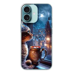 Чохли на Новий Рік iPhone 16 (Кіт новорічний)