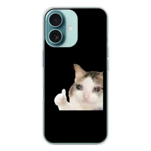Бампер с принтом Мемы для iPhone 16 (Кот в слезах)