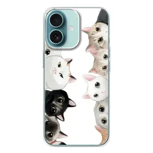 Силіконовий чохол з котиком для iPhone 16 (Коти)