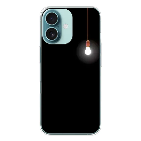Чехол с рисунком «Лампочка» для iPhone 16 Чехол с рисунком «Лампочка» для iPhone 16