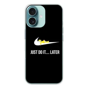 Силиконовый Чехол на iPhone 16 с картинкой Nike (Later)