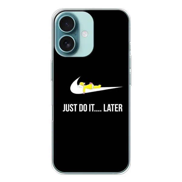 Чехол с рисунком «Later» для iPhone 16 Чехол с рисунком «Later» для iPhone 16