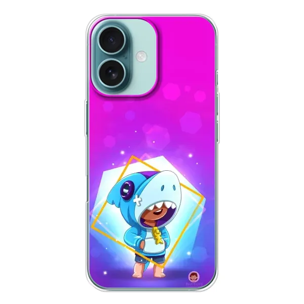 Чехол с рисунком «Леон в костюме Акулы» для iPhone 16 Чехол с рисунком «Леон в костюме Акулы» для iPhone 16
