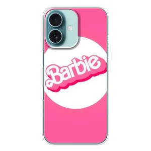 Силиконовый Чехол Барби Фильм на iPhone 16 (Лого Барби)