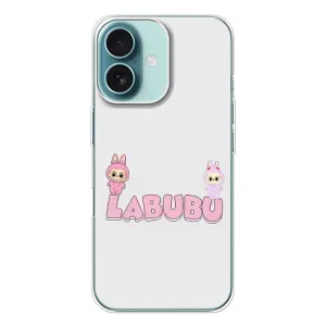 Чехол с принтом Лабубу для iPhone 16 (Логотип Лабубу)