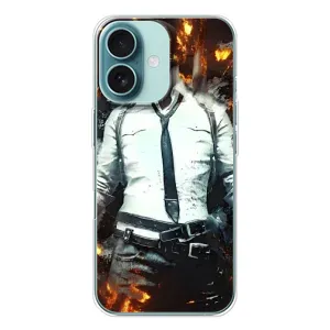Силиконовый чехол с картинкой "Герой Pubg" на iPhone 16 (Man Пубг)