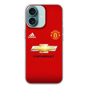 Силиконовые Чехлы принт Футбол на iPhone 16 (Man United)