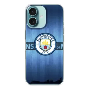 Силиконовые Чехлы принт Футбол на iPhone 16 (ManCity)