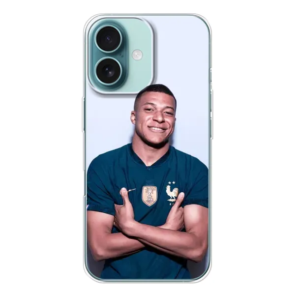 Чехол с рисунком «Мбаппешичка» для iPhone 16 Чехол с рисунком «Мбаппешичка» для iPhone 16