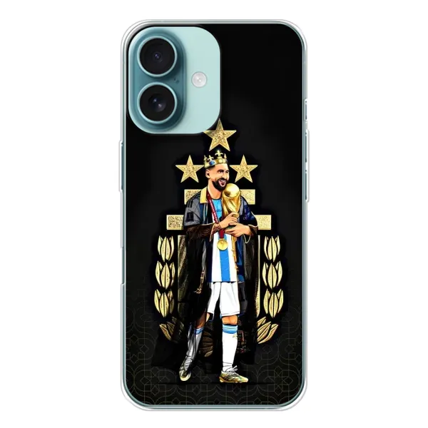 Чохол з малюнком «Мессі король» для iPhone 16 Чохол з малюнком «Мессі король» для iPhone 16