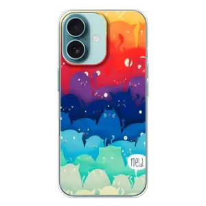 Силіконовий чохол з котиком для iPhone 16 (Mew)