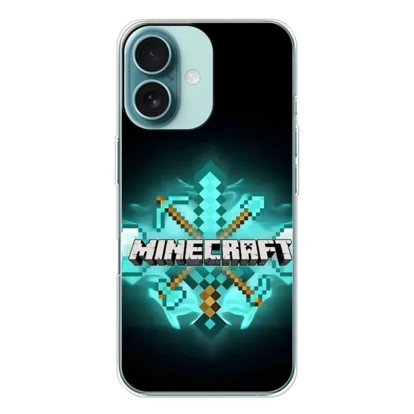 Чехол с рисунком «MineCraft 2» для iPhone 16