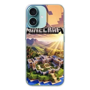 Чехол майнкрафт для iPhone 16 (MINECRAFT)