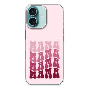 Чехлы на день мамы для Айфон 16 (Надпись мама)
