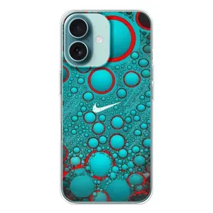 Силиконовый Чехол на iPhone 16 с картинкой Nike (Найк зеленый)