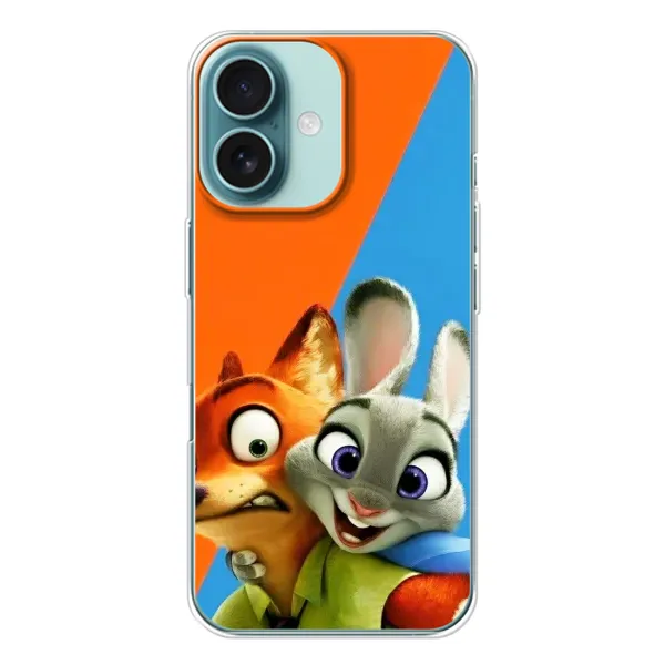Чехол с рисунком «Ник и Хопс» для iPhone 16