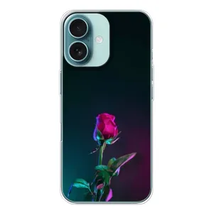 Чехлы с принтом Розочки для iPhone 16 (Ночная роза)