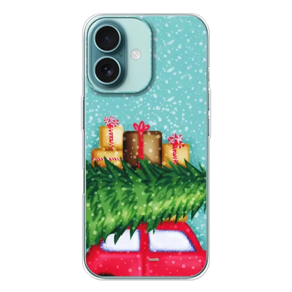 Чехол с рисунком «Новогодние подарки» для iPhone 16 Чехол с рисунком «Новогодние подарки» для iPhone 16