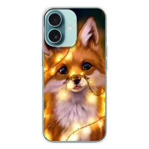 Чохол з Лисичкою для iPhone 16 (Новорічне лисеня)