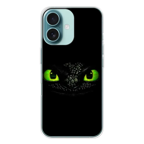 Чехол с рисунком «Глаза Беззубика» для iPhone 16 Чехол с рисунком «Глаза Беззубика» для iPhone 16