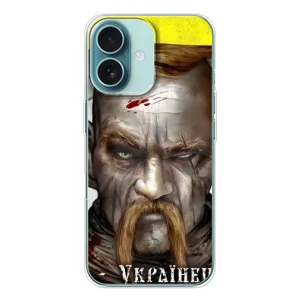 Чехол с картинкой (Патриотический КОЗАК) на iPhone 16 (Одноглазый Козак)