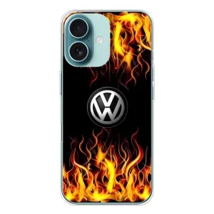 Чехол "Фольксваген" для iPhone 16 (Огненный Лого)