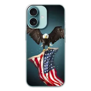 Чохол Прапор USA для iPhone 16 (Орел і прапор)