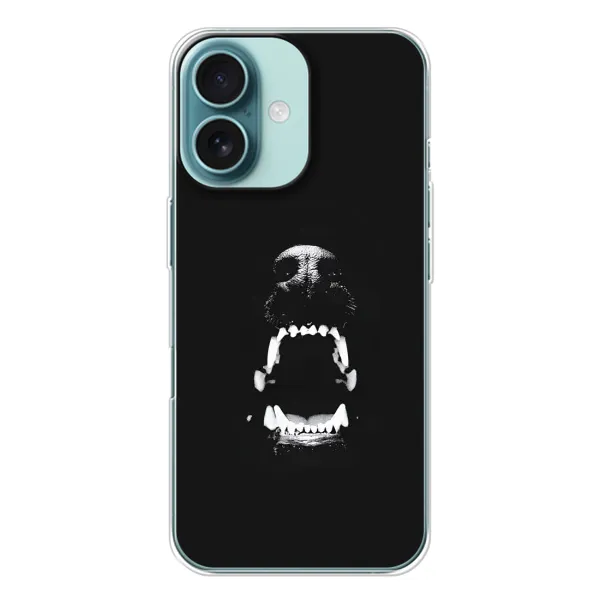 Чехол с рисунком «Пасть добермана» для iPhone 16 Чехол с рисунком «Пасть добермана» для iPhone 16