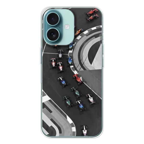 Чехол с рисунком «Гонки ф1» для iPhone 16 Чехол с рисунком «Гонки ф1» для iPhone 16