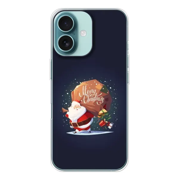 Чехол с рисунком «Подарки от Санты» для iPhone 16 Чехол с рисунком «Подарки от Санты» для iPhone 16