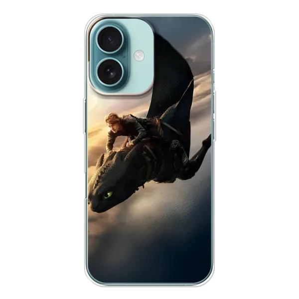 Чехол с рисунком «Полет Беззубика» для iPhone 16 Чехол с рисунком «Полет Беззубика» для iPhone 16