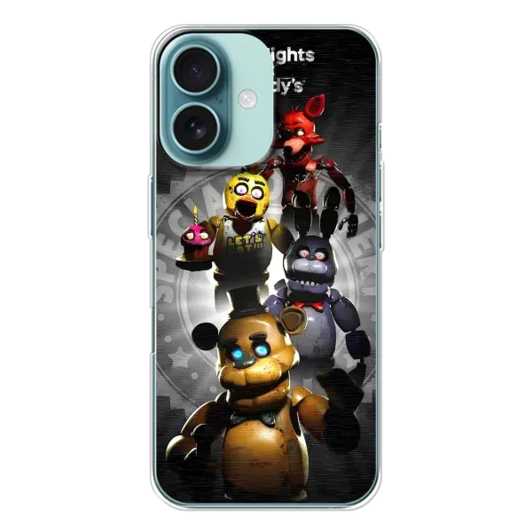 Чехол с рисунком «Пять ночей» для iPhone 16 Чехол с рисунком «Пять ночей» для iPhone 16