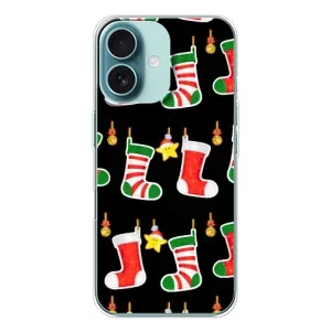 Силиконовый бампер на рождество для iPhone 16 (Рождественские подарки)