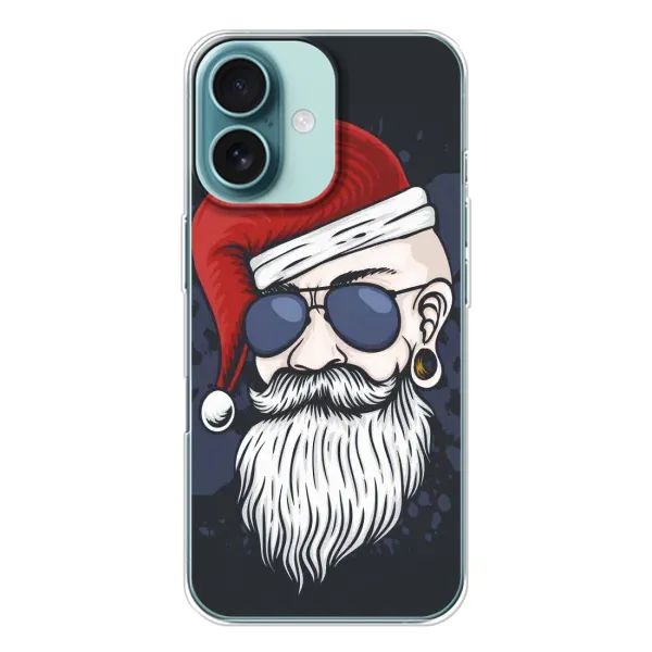 Чехол с рисунком «Рождественский МЕН» для iPhone 16 Чехол с рисунком «Рождественский МЕН» для iPhone 16