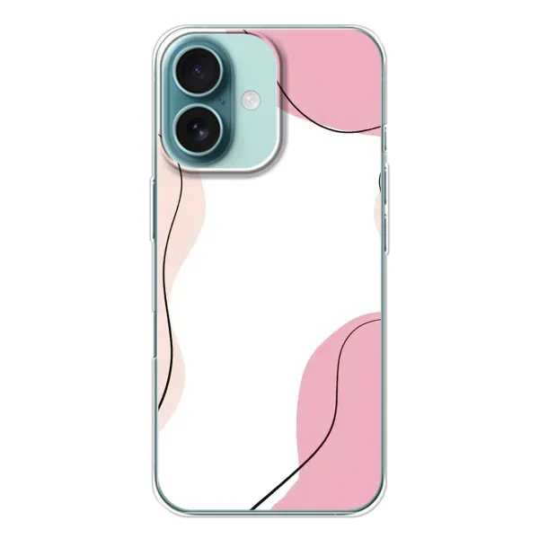 Чохол з малюнком «Рожевий фон» для iPhone 16 Чохол з малюнком «Рожевий фон» для iPhone 16